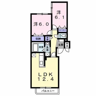 プリムローズ42【2階】の間取り