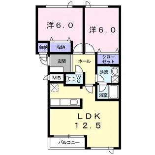ハートフルハウス【2階】の間取り