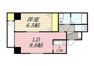 サンコート平和通【6階】の間取り