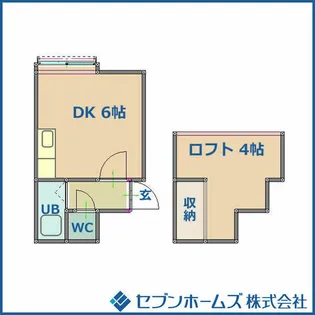 ハニーハウス【202号室】の間取り