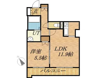 パークアクシス新さっぽろ【9階】の間取り