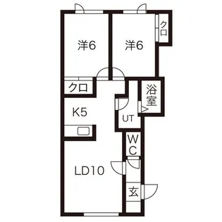 インフィニティ74【202号室】の間取り