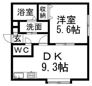 クレセール清田【1階】の間取り
