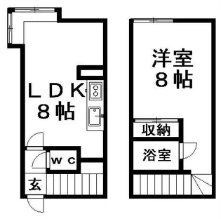 パインバレー羊ヶ丘【2階】の間取り
