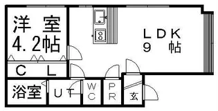 ソシアルトミイNO.62【1号室】の間取り