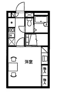 レオパレスオルシス【105号室】の間取り