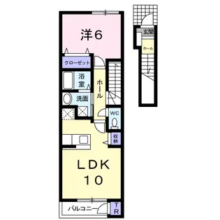 パークアべニュー壱番町【2階】の間取り