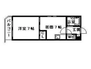 ラ・フォーレ新札幌【00405号室】の間取り