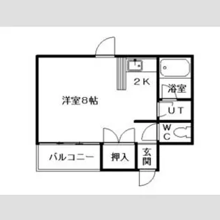 グランドール菊水【00401号室】の間取り