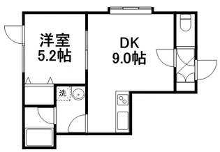 ハッピネス北郷Ⅱ【1階】の間取り