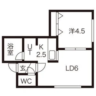 サウス厚別【203号室】の間取り