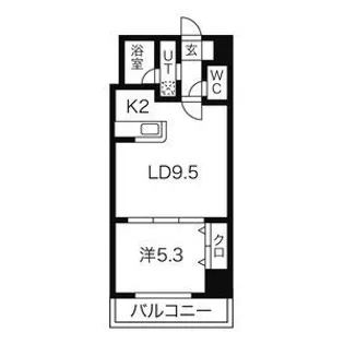 パークヒルズ白石【703号室】の間取り