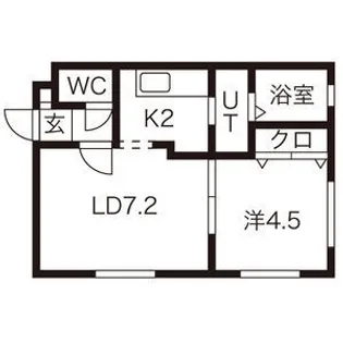 シンセリティ栄通【206号室】の間取り