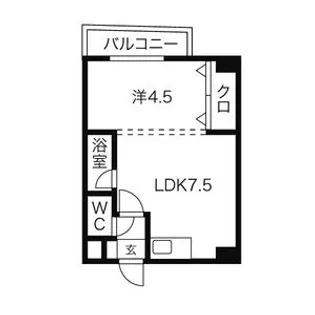 パークヒルズ新札幌【7階】の間取り