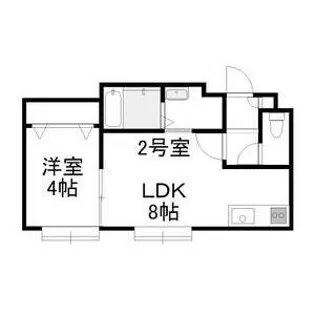 セルグレース北郷【202号室号室】の間取り