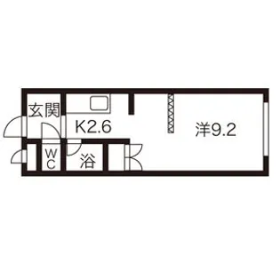 シティノースワン【101号室】の間取り