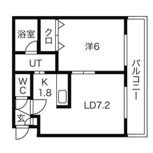 ブランノワール厚別中央【3階】の間取り