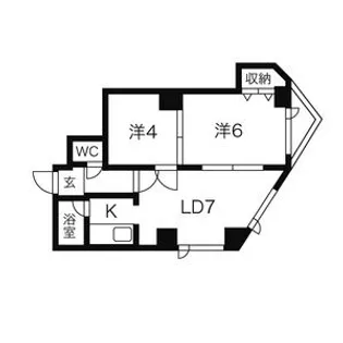 パークヒルズ沢町【103号室】の間取り