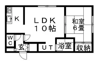 アーバンクリスタル【00402号室】の間取り