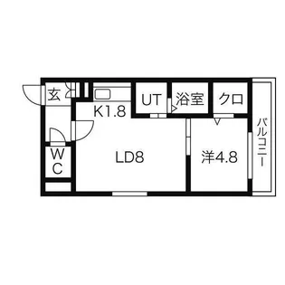 SENNA澄川(セナスミカワ)【2階】の間取り