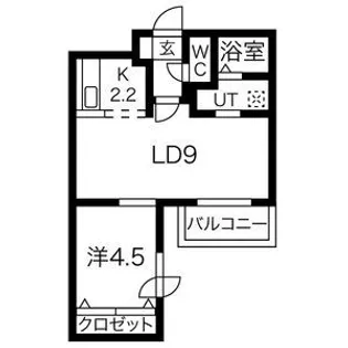 パーチェ豊平【4階】の間取り