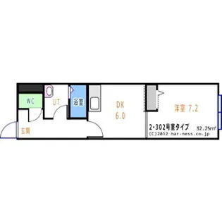 サンライズ札幌【302号室】の間取り