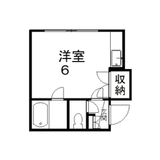 シャトレ大洋【201号室】の間取り