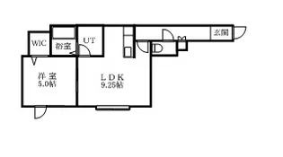 プルメリア菊水上町【202号室】の間取り