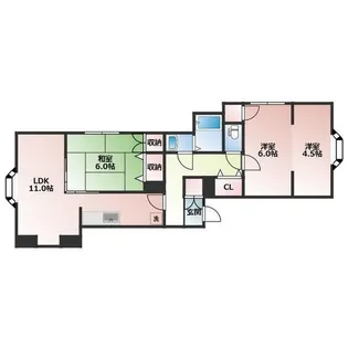 アーバンコート本郷9【103号室】の間取り