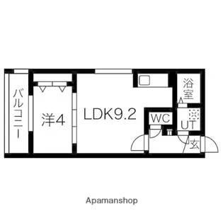 ロワ・フルール【4階】の間取り