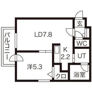 ローヤルハイツ月寒西【2階】の間取り