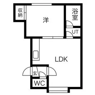 シャネル南郷【3階】の間取り