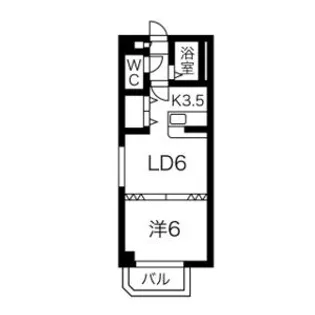 プロシード澄川【6階】の間取り