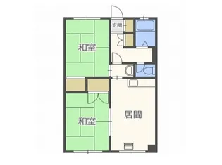 豊平ロイヤルハイツ【203号室】の間取り