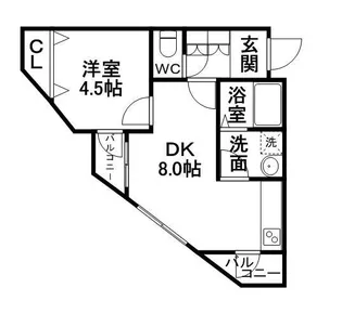 エフォール望【301号室】の間取り