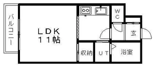 セゾンラメール【0401号室】の間取り