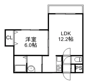 A BOND EAST【406号室】の間取り