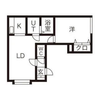 チェルシー上野幌【203号室】の間取り