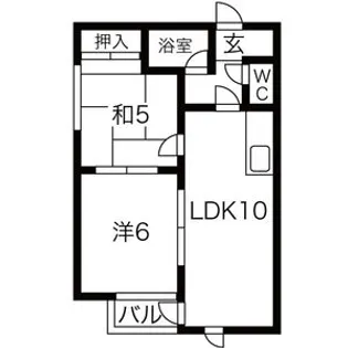 パルコート豊平【402号室】の間取り