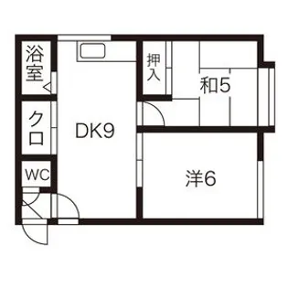 レジデンス平岡【205号室】の間取り