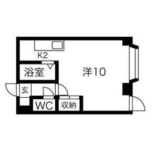 ローヤルハイツ南郷15【106号室】の間取り