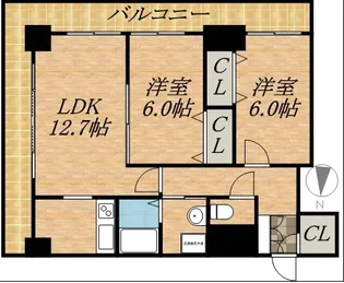 ティアラタワー中島倶楽部(Ⅰ−Ⅳ)【27階】の間取り