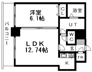 ティアラタワー中島倶楽部(Ⅰ−Ⅳ)【2902号室】の間取り