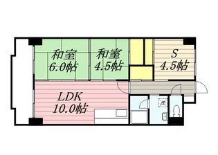 ハイツディオネ【202号室】の間取り