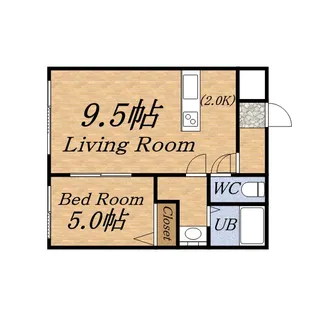 サンシティⅠ【106号室】の間取り