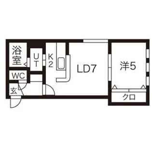 ドリームハウス豊平【302号室】の間取り