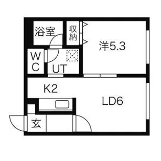 シェリール美園【303号室】の間取り