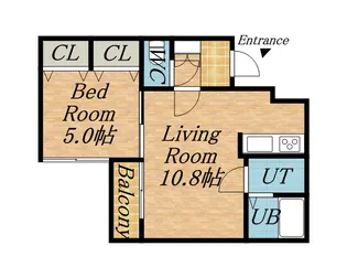 プレスタール【1階】の間取り