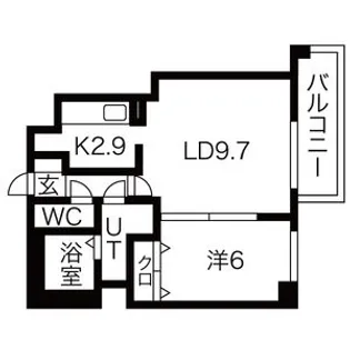 サンクリエN1【102号室】の間取り