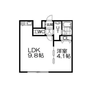 ノースバレー【4階】の間取り